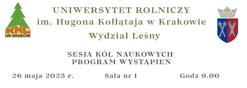 Sesja Kół Naukowych na Uniwersytecie Rolniczym im. Hugona Kołłątaja w Krakowie