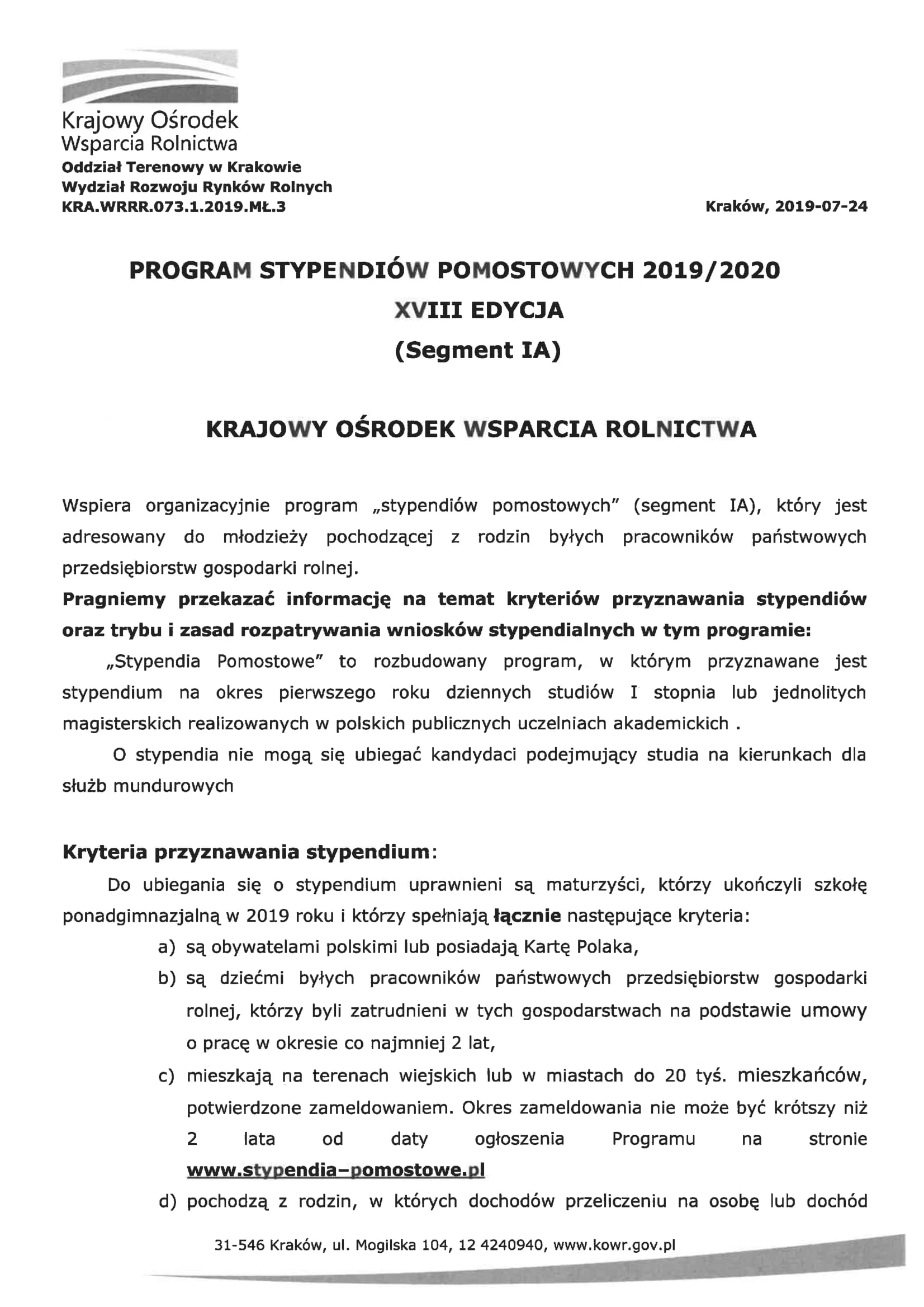 Informacja Program Stypendiow Pomostowych-1